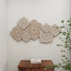 Farmhouse Wood Floral Intricately Carved Wall Decor White - Olivia & May 21 Farmhouse Wood Floral Intricately Carved Wall Decor White - Olivia & May -Adesso Store GUEST 002d3134 94c5 445d b34c 5210618da7eb