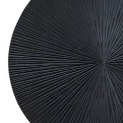 Wood Plate Carved Radial Wall Decor Set Of 3 Black - CosmoLiving By Cosmopolitan -Adesso Store GUEST 006bf949 285f 4e37 8b25 2719016aebbb