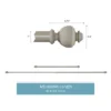 1-Inch Curtain Rod- Decorative Modern Urn Finials & Hardware- For Home Decor In Bedroom, Living Room & Kitchen, 48-84-Inch By Lavish Home (Gray) -Adesso Store GUEST 00d0d171 8bb2 4255 a683 bc148e66b05a