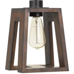 7" X 7" X 17" Biel Wood Pendant Medium Oak - Cal Lighting -Adesso Store GUEST 01401026 2a09 4792 824c d495b1385750