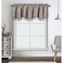 Kate Aurora Rod Pocket Luxurious Chenille Oversized Window Valance With A Beaded Tasseled Trim 18 Kate Aurora Rod Pocket Luxurious Chenille Oversized Window Valance With A Beaded Tasseled Trim -Adesso Store GUEST 029b20c0 843d 45bd 99e3 2e06bdabff88