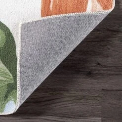 NuLOOM Nevaya Machine Washable Floral Leaves Area Rug -Adesso Store GUEST 0336d738 5be3 48b1 9260 c256d317e7fb