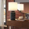 Glossy Table Lamp Navy And White (Includes LED Light Bulb) - Threshold™ -Adesso Store GUEST 0394b06f 3ca0 4c0a 9903 861ffa89adc8