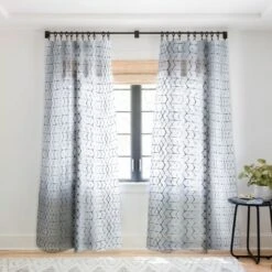 Becky Bailey Shibori Diamonds Single Panel Sheer Window Curtain - Deny Designs 11 Becky Bailey Shibori Diamonds Single Panel Sheer Window Curtain - Deny Designs -Adesso Store GUEST 03a23dd9 0dab 4f93 8250 7380e3a5ffb4