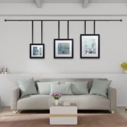 Hastings Home Curtain Rod, Black With Cone Finials -Adesso Store GUEST 05a19c83 de61 4529 bd5e 18c80ac6c9c4