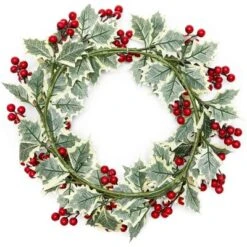 Farmlyn Creek Artificial Christmas Wreath With Holly Berries For Door Decoration (15.7 In) -Adesso Store GUEST 05ebb04b 0f63 473d 8f83 1ce5e41d2791
