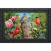 Briarwood Lane Fence Post Birds Spring Doormat Cardinal Bluebird Indoor Outdoor 30" X 18" -Adesso Store GUEST 06469d53 eed4 4c72 b76a f5feda32a115