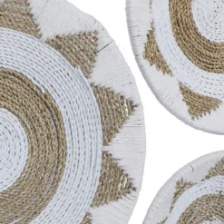 Set Of 3 Cotton Plate Handmade Woven Wall Decors - Olivia & May -Adesso Store GUEST 085ba8a0 8248 4abb 9247 ecb38212d523
