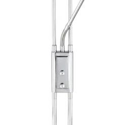 360 Lighting Perseus Modern Torchiere Floor Lamp With Reading Light 71 3/4" Tall Chrome Silver Metal LED Adjustable For Living Room Bedroom House Home -Adesso Store GUEST 0898832d 7f5f 4bce b429 3b3c24504cae