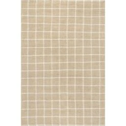 NuLOOM Ella Hand Woven Jute Farmhouse Checkered Flatweave Area Rug -Adesso Store GUEST 09f3ebf1 3c44 4a08 b4e7 4f8050a702eb