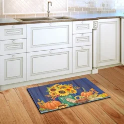 Fall Mason Jar Floral Doormat Sunflowers Indoor Outdoor 30" X 18" Briarwood Lane -Adesso Store GUEST 0a7a162a 79f5 447d 8714 9ae9907f3a9e