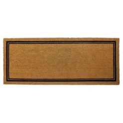 Indoor/Outdoor Coir Doormat With Border Natural/Black - Entryways -Adesso Store GUEST 0bc30e19 5d77 453f 81d6 57d8c8931365