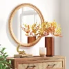 28" Dia Round Wooden Beaded Wall Mirror Natural - Threshold™ -Adesso Store GUEST 0cb9f42f 7fa6 41bf a576 cbccc24cb765
