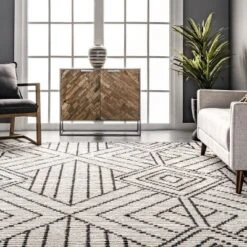 NuLOOM Tatiana Soft Shaggy Textured Modern Diamond Fringe Area Rug -Adesso Store GUEST 0e4c3a2a 4517 4efd a53c 3be4a7fd54dd