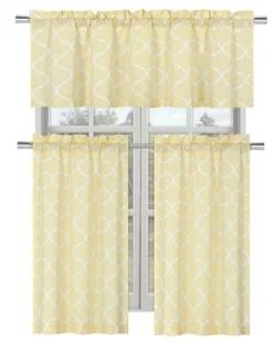 Kate Aurora Shabby Lattice Cotton Blend Kitchen Curtain Tier & Valance Set -Adesso Store GUEST 0eaee347 7ba2 4fbc 92fc 0ad376041018