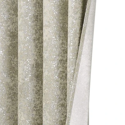 Kate Aurora 2 Pack Glam Metallic Sparkle Thermal Light Filtering Grommet Top Curtains 4 Kate Aurora 2 Pack Glam Metallic Sparkle Thermal Light Filtering Grommet Top Curtains - Image 2