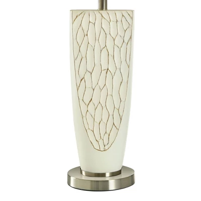 Bouleau Rustic Table Lamp Brown Cream Crackle Finish - StyleCraft 6 Bouleau Rustic Table Lamp Brown Cream Crackle Finish - StyleCraft - Image 4