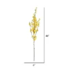 Vickerman 40'' Artificial Forsythia Flower Spray. Includes 3 Sprays Per Pack.