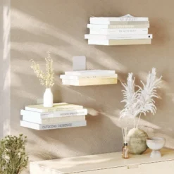 Set Of 3 Conceal Floating Small Shelves - Umbra -Adesso Store GUEST 136bf25c 090a 41e6 8cdb 4c0080df8a25