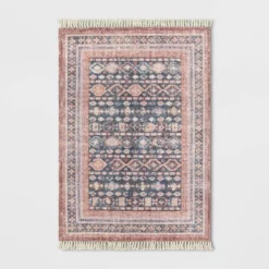 Alexandra Floral Printed Border Persian Rug Blush - Opalhouse™ -Adesso Store GUEST 13831d26 e9c0 4d66 95de 449574be25e7