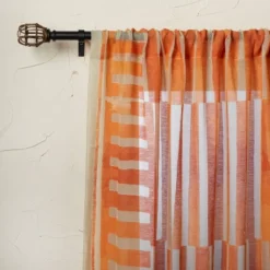 1pc Sheer Ophelia Printed Burnout Window Curtain Panel Orange - Opalhouse™ Designed With Jungalow™ 9 1pc Sheer Ophelia Printed Burnout Window Curtain Panel Orange - Opalhouse™ Designed With Jungalow™ -Adesso Store GUEST 154e0bfa b339 41f9 9f40 0461976c9081