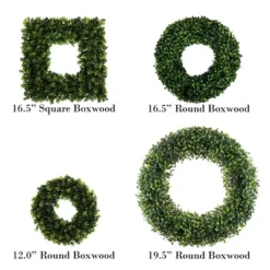 Nature Spring 19.5" Faux Greenery Artificial Boxwood Wreath - Green -Adesso Store GUEST 159a1ee6 8f87 479f 92b9 b299c31ae9dc