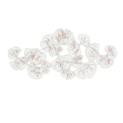 Contemporary Metal Coral Wall Decor Orange - Olivia & May