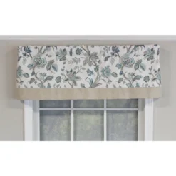 Gianna Banded 3in Rod Pocket Contrast Bottom Banding Valance 50in X 16in By RLF Home 13 Gianna Banded 3in Rod Pocket Contrast Bottom Banding Valance 50in X 16in By RLF Home -Adesso Store GUEST 17832719 e3ca 48e3 9794 b5f797f512ab