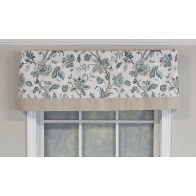 Gianna Banded 3in Rod Pocket Contrast Bottom Banding Valance 50in X 16in By RLF Home 8 Gianna Banded 3in Rod Pocket Contrast Bottom Banding Valance 50in X 16in By RLF Home - Image 6