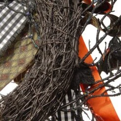 National Tree Company Artificial Skeleton's Halloween Wreath, Decorated With Branches, Orange And Black Trim, Berry Clusters, Assorted Leaves, 24 In -Adesso Store GUEST 17b63641 f4e0 4e0c b42a 228c0e80a8cb