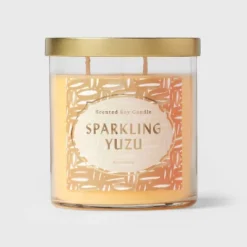 Lidded Glass Jar Candle Sparkling Yuzu - Opalhouse™ -Adesso Store GUEST 18fdf501 b6b7 4c07 9045 290aa3a8a15a