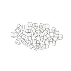 Metal Geometric 3D Square Wall Decor Black - Olivia & May -Adesso Store GUEST 1915ebf0 795f 40ae a9f4 93a1c574f3e6