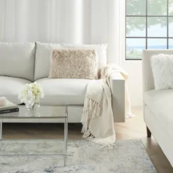 Yarn Shimmer Shag Throw Pillow - Mina Victory -Adesso Store GUEST 199c4ae7 be91 4014 b684 f30e79703ae8