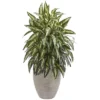 Nearly Natural 33-in Aglonema Artificial Plant In Sand Colored Planter -Adesso Store GUEST 1a0d86ee 0131 4544 ac6b 42d0e4b629c4