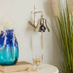 Brass Bell Wall Decor With Anchor Backing - Olivia & May 15 Brass Bell Wall Decor With Anchor Backing - Olivia & May -Adesso Store GUEST 1b290678 a49a 4b25 be84 e5aa5b705902