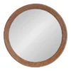 24" Round Hartman Wall Mirror Brown - Kate & Laurel All Things Decor -Adesso Store GUEST 1c1d7da3 4198 434c b8ca fd13a93c5e62