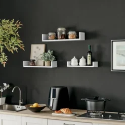 3pc Aalto U-Shaped Floating Wall Shelf Set - Danya B. -Adesso Store GUEST 1eda6e13 e3ed 42a1 96b2 5bf33c0be9f5