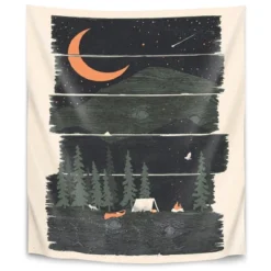 Americanflat Wish I Was Camping By NDTank Wall Tapestry -Adesso Store GUEST 1fd655fa 2d71 4569 a7d8 0043b38e119e