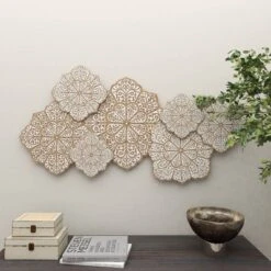 Farmhouse Wood Floral Intricately Carved Wall Decor White - Olivia & May 20 Farmhouse Wood Floral Intricately Carved Wall Decor White - Olivia & May -Adesso Store GUEST 2212cda3 e0a0 46cb 8b50 9b5bd0425300