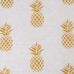 Trinity Pineapple Print Linen Blend Kitchen Tier Curtains For Bathroom Small Half Window Cafe -Adesso Store GUEST 223f247b 58a4 4aa4 88e8 fcf6484449d1