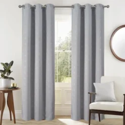RT Designers Collection Gatsby Rubber Blackout Grommet Panel Grey -Adesso Store GUEST 237b1f90 645d 4811 9a30 735018f29ef3