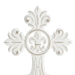 Set Of 3 Wooden Cross Carved Cross Wall Decors White - Olivia & May -Adesso Store GUEST 2808719b 1b96 4509 9ff2 a183df79807e