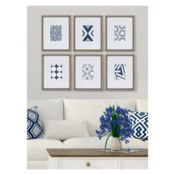 6pc 12" X 15" Calter Framed Print Art Set Gray - Kate And Laurel 9 6pc 12" X 15" Calter Framed Print Art Set Gray - Kate And Laurel -Adesso Store GUEST 28f5940c 5dee 4bec 91af 4e478a247cd5