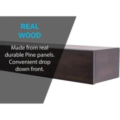 Houston Wooden Fireplace Mantel Shelf With Hidden Compartment | Beautiful Wooden Rustic Shelf - Mantels Direct -Adesso Store GUEST 2adbc61f 4b96 4fec 9078 57acca8465dc