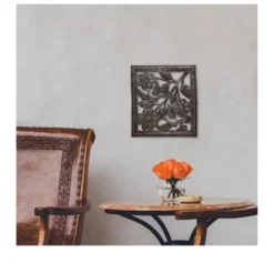 Global Crafts Flower & Birds In Flight Ringed Haitian Steel Drum Square Wall Art -Adesso Store GUEST 2c724ad6 1372 42a0 be69 5dd2bdeba7e4