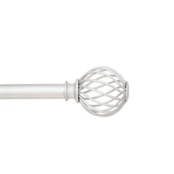 Kenney Fast Fit Easy Install Swindell 5/8" Decorative Window Curtain Rod -Adesso Store GUEST 2cc35517 e8c3 4875 ac4c f90c92c12ecc