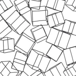 Metal Geometric 3D Square Wall Decor Black - Olivia & May -Adesso Store GUEST 2d7370e4 445d 44b1 b391 01a0af08f9b4