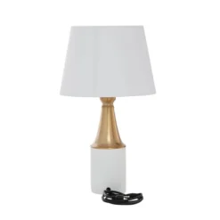 Traditional Metal Table Lamp White - CosmoLiving By Cosmopolitan -Adesso Store GUEST 2d8e6deb 5e7b 4174 867a 124145d4842e