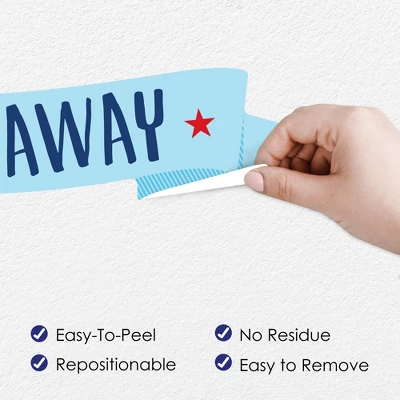 Big Dot Of Happiness Taking Flight - Airplane - Peel And Stick Nursery And Kids Room Vinyl Wall Art Stickers - Wall Decals - Set Of 20 4 Big Dot Of Happiness Taking Flight - Airplane - Peel And Stick Nursery And Kids Room Vinyl Wall Art Stickers - Wall Decals - Set Of 20 - Image 2