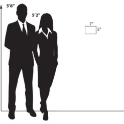 Azar Displays Clear Acrylic Magnet Back Photo Frames 7" W X 5" H - Horizontal / Landscape, 2-Pack -Adesso Store GUEST 306ac1ed 945e 4150 b1b7 0be148038642